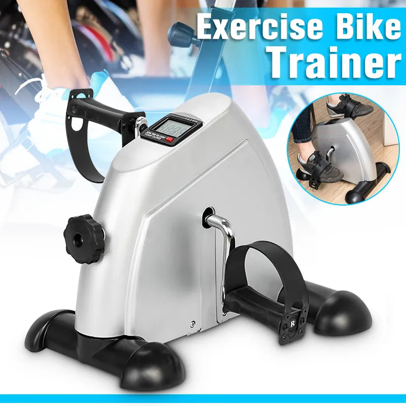 Home Exercise Bicycle Trainer-Portable Under Desk Pedal Exerciser - Get Fit While You Work