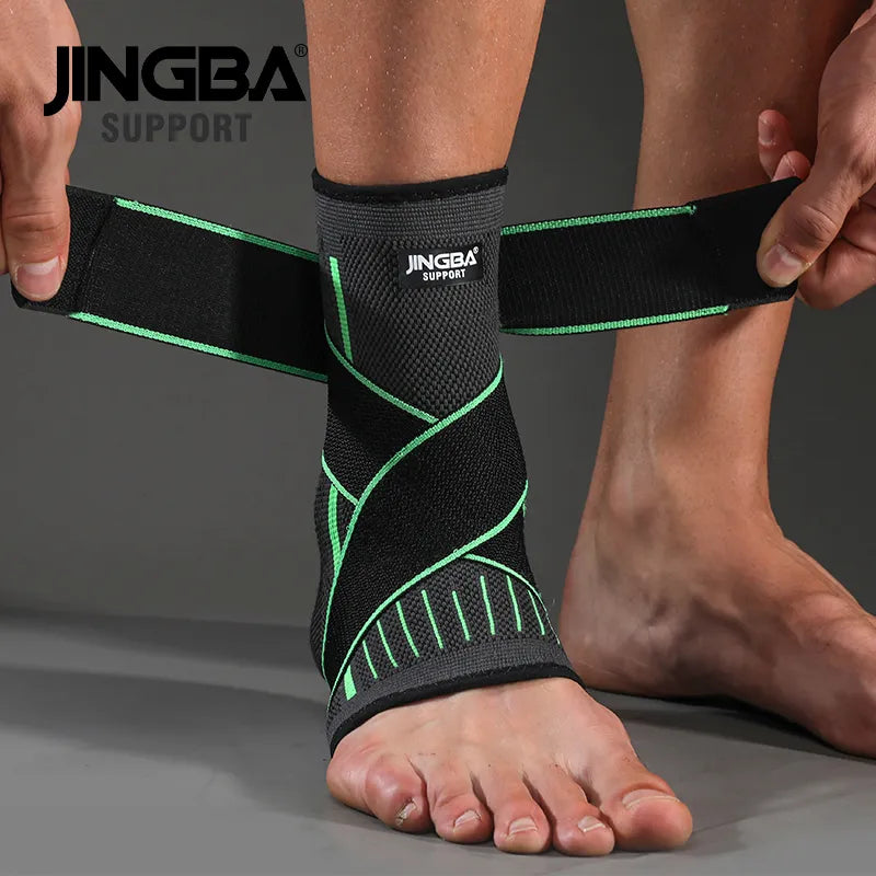 JINGBA Ankle Brace - Adjustable Support for Sports