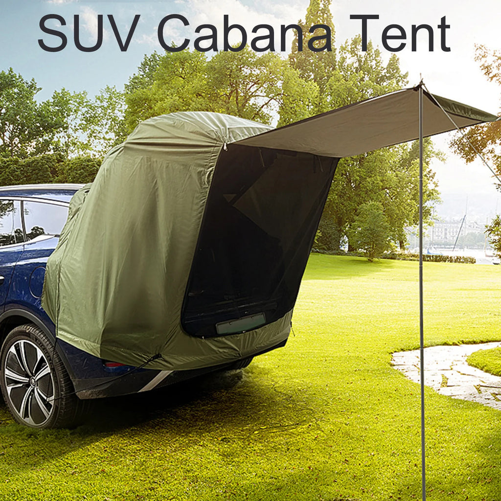 oztent rv 1set Camping Tent Kits SUV Cabana Tent With Awning Shade Large Space Wide Vision Car Tailgate Tear-resistant Tent Rear Tent Atta