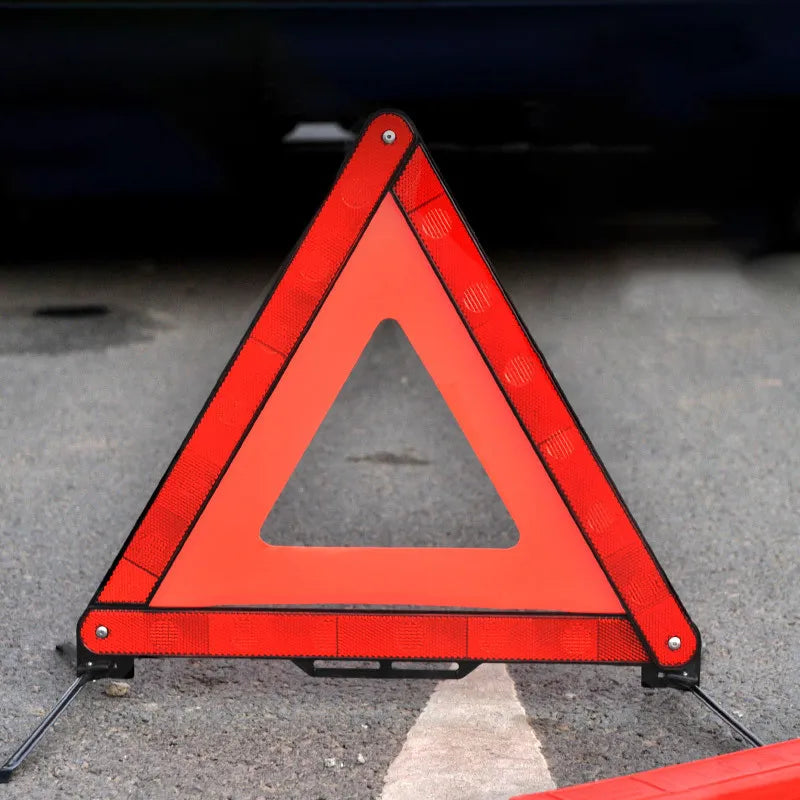 Reflective Safety Triangle for Cars - Compact & Foldable