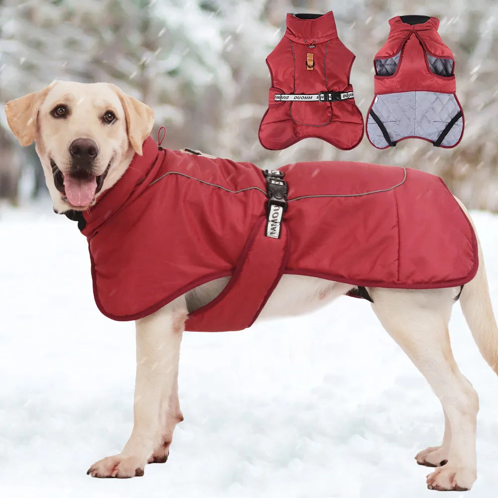 Warm Winter Dog Jacket - Windproof & Reflective