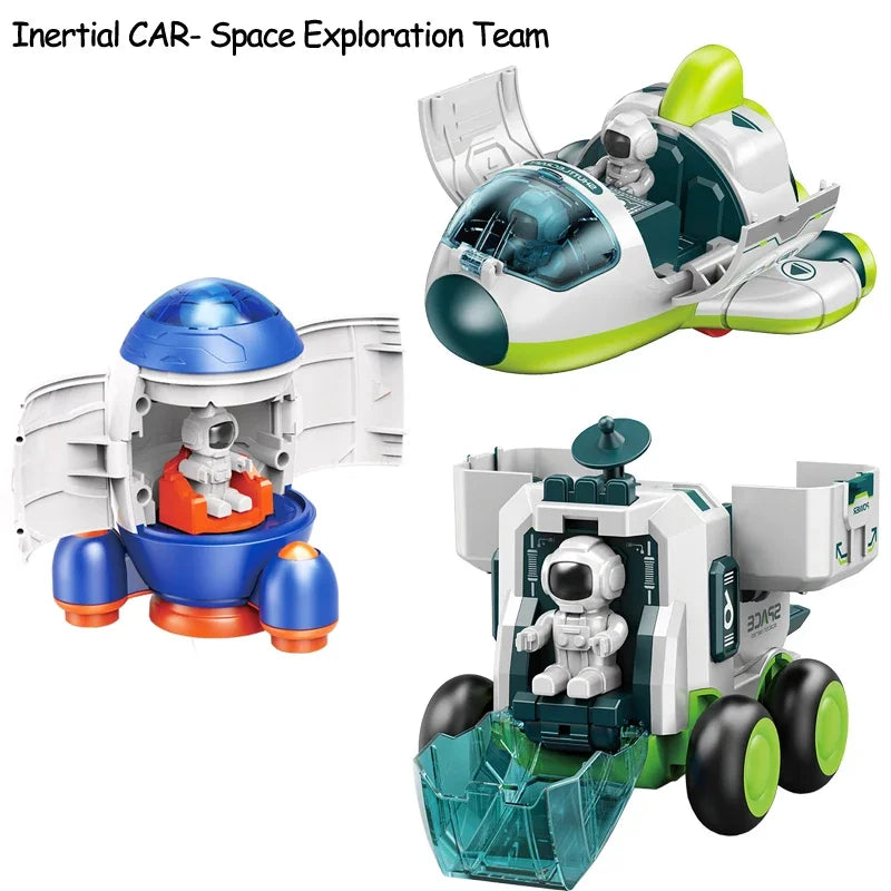 OUZEY Space Toy Collection - Interactive Space Vehicles for Kids