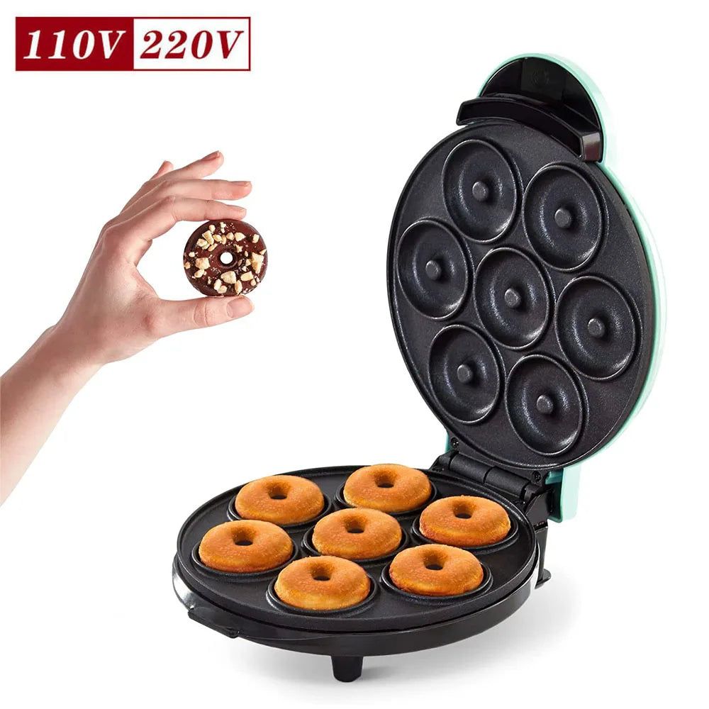 Portable Mini Donut Machine For Making Snacks And Desserts, Baking Machine For Children's Breakfast, Double-sided Heating Retail Second