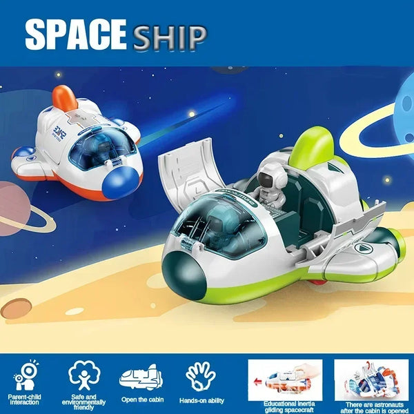 OUZEY Space Toy Collection - Interactive Space Vehicles for Kids