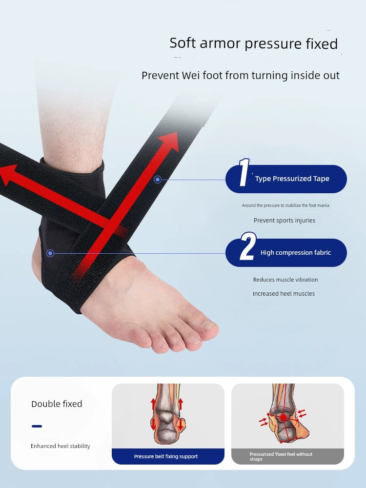 RIGORER Ankle Support Anti-Twist Ankle Wrist Joint Protective Sleeve Fixed Rehabilitation Professional Basketball Sports Sprain Recovery Protective Gear Retail Second