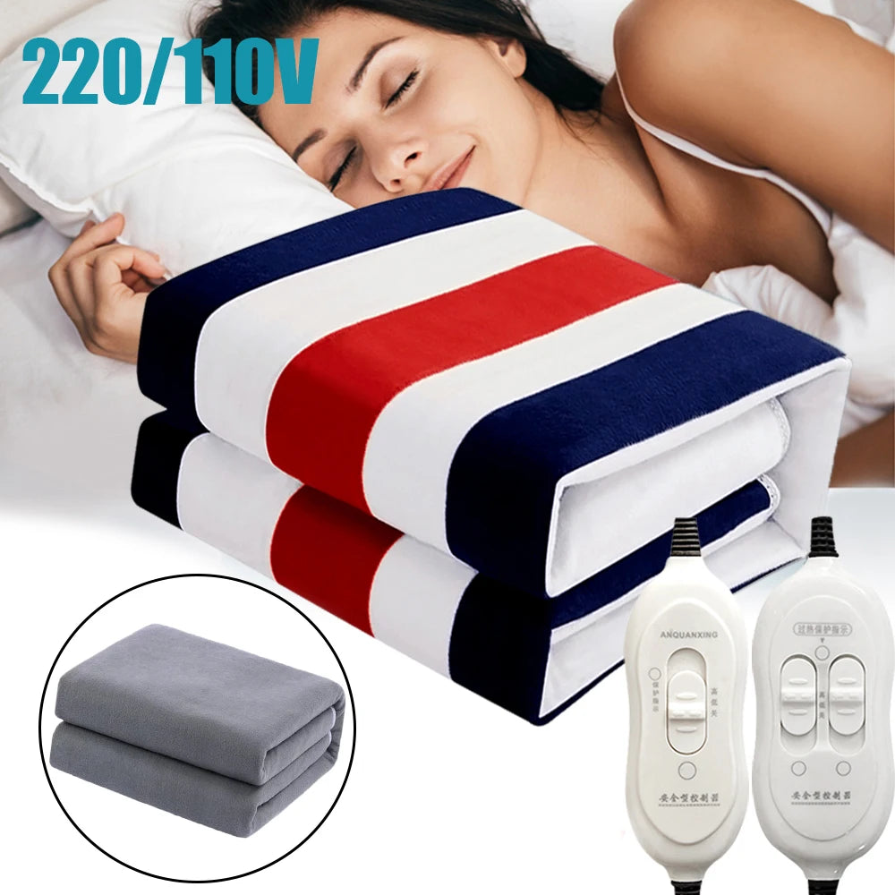 Electric Blanket 220/110V Thicker Heater Heated Blanket Mattress Thermostat Electric Heating Blanket Winter Body Warmer Retail Second