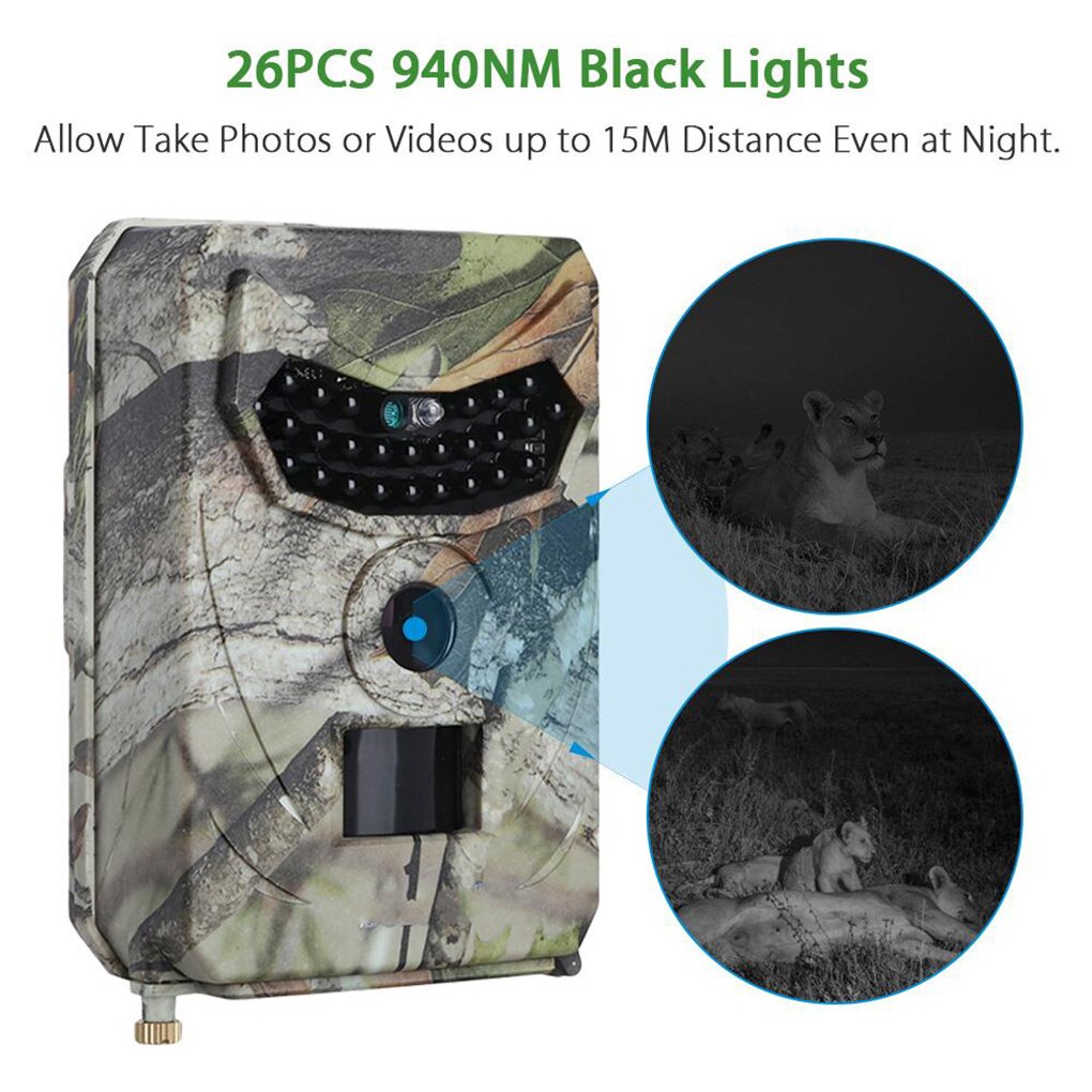 Outdoor Wildlife Trail Hunting Camera 12MP 1080P Night Vision Wild Photo Trap