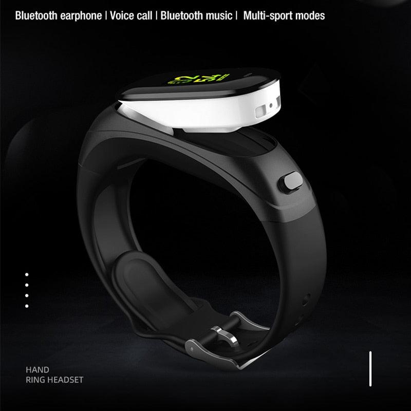 Smart Bracelet with Bluetooth Earphones - Fitness and Connectivity in One